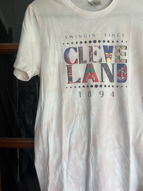 Cleveland Indians Block Letter Tee