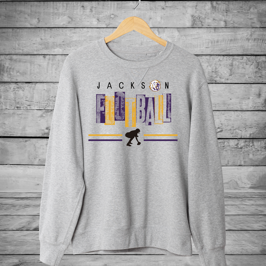 Grunge Block Football Crew