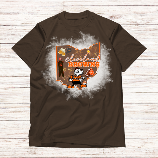 Bleached Browns Ohio Tailgate Tee