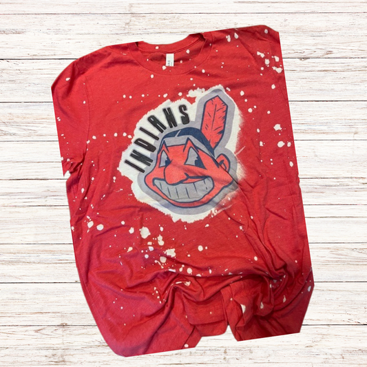 Bleached Splatter Wahoo Tee