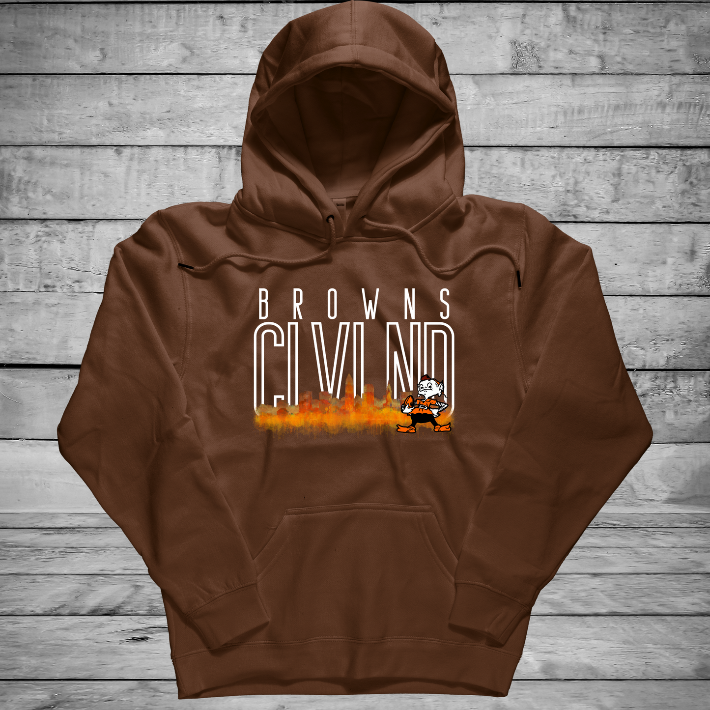 Browns Watercolor Skyline Sweatshirt